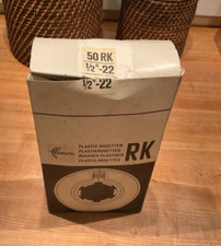 50 Stück Flamco Plastik-Rosetten 1/2" - 22 - hellgrau - Abdeckung Heizungsrohr