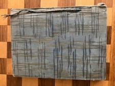 Foto Album  LEER alt antik vintage 1929 bemalter Stoff Umschlag über 40 Blatt