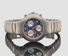 DAMEN ALARM CHRONOGRAPH  AUS TITAN MIT DATUMFENSTER # SCHMUCKJAGD