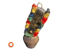 Originale antike Kleine Kuhglocke Messing 5cm mit Band Austria