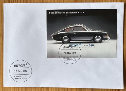 Privatpost post fdc - bw,