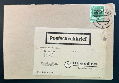 Sbz sachsen 1949 dresden - sachsen,