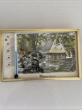 Vintage Wandthermometer DDR  1970- 1980 er- Alu Masserberg Werraquelle Thüringen