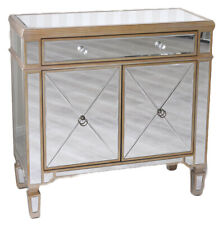 Glasschrank verspiegelt Anrichte Luxus Sideboard Glasschrank Halbschrank