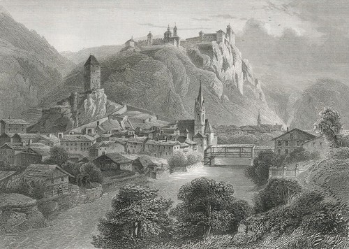 Südtirol stadt klausen und - stadt,