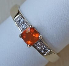 Feueropal opal ring aus 375 - opal,