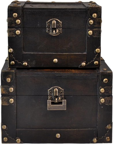 Vintage schatztruhe mit - vintage,