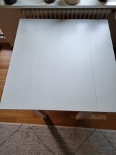 Esstisch, Computertisch,  ausziehbar, 90x90 cm, Weiß lasiert, Ikea