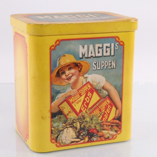 Maggi suppen blechdose - blechdose, gelbe