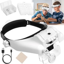 Led kopflupe lupenbrille - led,