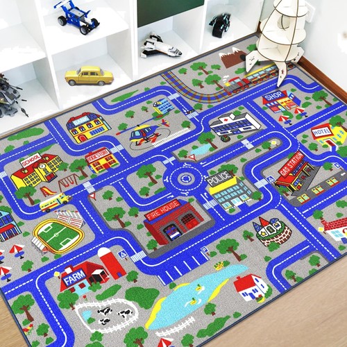 Kinder spielteppich stadtplan - kinder,