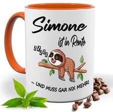 Lustig bedruckte Rentner Tasse