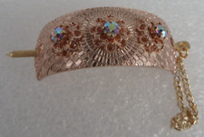 Neugablonz: Haarspange mit Steckstab 1950/1960er Swarovski Elements (116362)