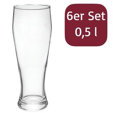 6x Weizenbierglas BAVARIA 0,5