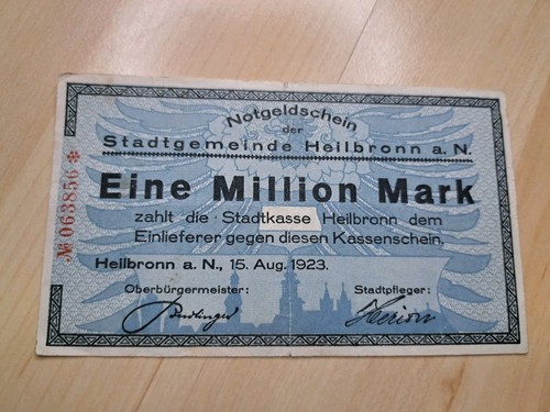 Notgeld heilbronn million - notgeld,