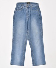 Crazy World Damen Straight Jeans EU 38 Small W28 L28 Blau Baumwolle JZ07