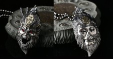 A24 Anhänger buddhistisch Sun Wukong Affenkönig Mythologie Silber 925