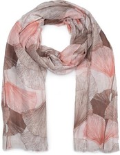 Damen Schal mit buntem Ginkgo