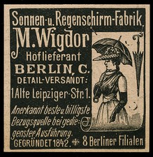 Alte Reklame 1890 Sonnen- u