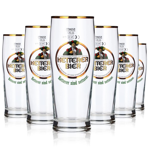 Ketterer bier glas - 6x,