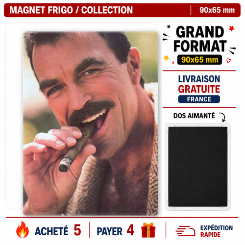 Magnet tom selleck 90x65 xl - magnet,