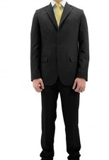 Angelico Herrenanzug, tailliert, Drop 6, 2 Knöpfe, aus reiner Wolle, Super 100s.