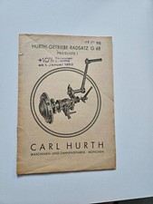 Hurth Getriebe Typ Radsatz G68 Ersatzteilliste Originale