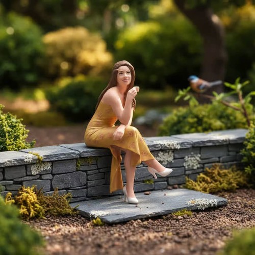 Kaffee mädchen figur - kaffee,