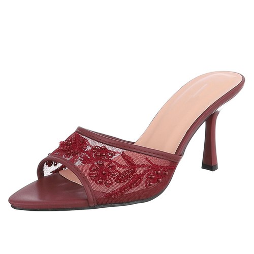 Damen abendschuhe mit perlen - damen,