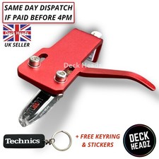 Rotes Headshell mit Ortofon OM 5E Tonabnehmer & Stylus + GRATIS GESCHENKE