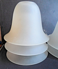 1 St. Lampenschirm Glaslampenschirm Glockenform matt E14 H - 10,5, D - 14,7 Glas