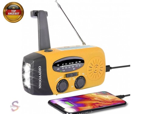 Nnooaadio kurbelradio solar - nnooaadio, kurbelradio,