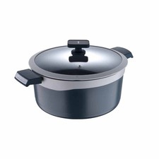 MasterPRO Gastro Keramik von MasterPRO - 7,5 Quart Aluminiumguss Dutch Oven, grau