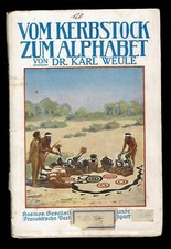Weule - Kerbstock Alphabet EA 1915 Schrift Schriftentwicklung