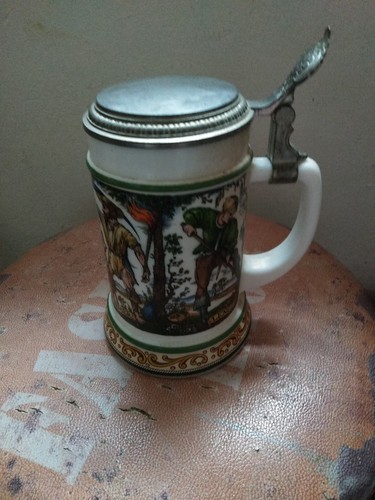 Bierkrug mit zinndeckel - mit, 1