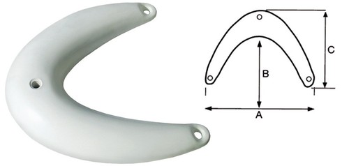 Bug fender weiß 53x52cm - weiß,