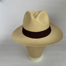 Seconds - Panamahut Handmade In Ecuador. Fedora Style. Natur. Größe 56cm.