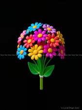 A4 Blumen Bunte Moderne Pop