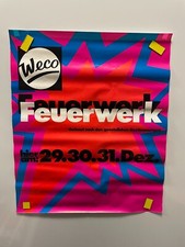 Weco Feuerwerk Werbeposter Plakat Rarität 90er Jahre Ladenfund