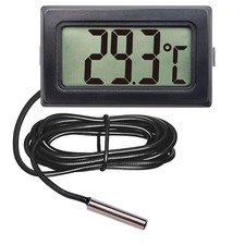 Mini Digital Kühlschrankthermometer mit wasserdichter Sonde und LCD Anzeige