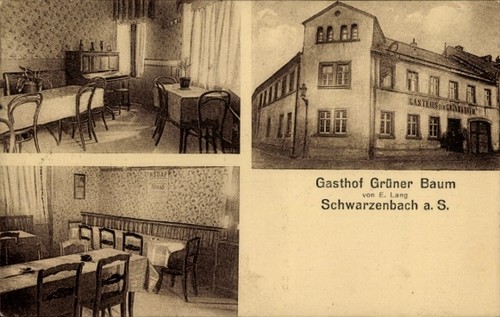Schwarzenbach der saale - ak,