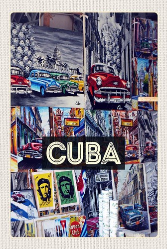 Holzschild 18x12 cuba - cm,