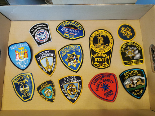 Police patch aufnäher - us,