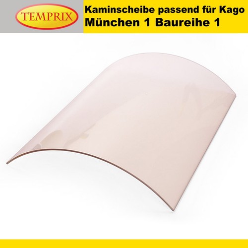 Kaminglas gebogen für - , kago