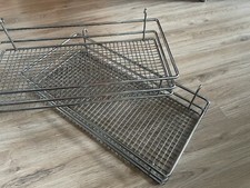 Edelstahl Körbchen 23x47cm Rostfreier Stahl Hängekorb Metall Stabil