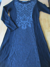 Backstage Strickkleid Kleid S schwarz - grau Merino Kaschmir Viscose Acryl