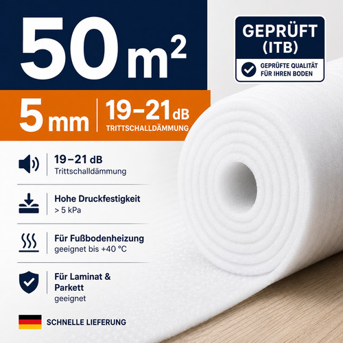 Trittschalldämmung 50 - mm,