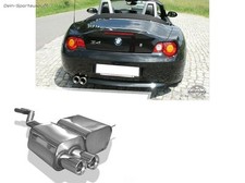 Fox Sportauspuff BMW Z4 E85 Roadster Coupe 2x80 rund mit Abs.