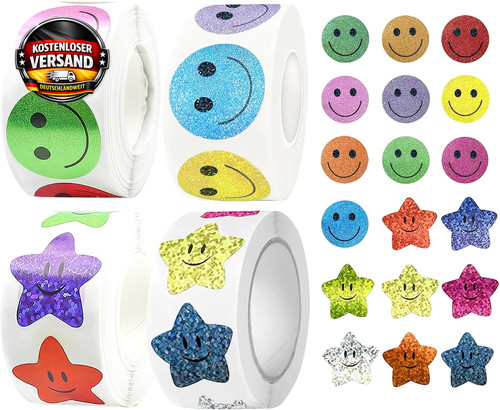 2000 bunte kinder - sticker, set