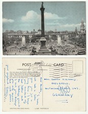 82091 - London - Trafalgar Square & National Gallery - AK, gelaufen 14.7.1958